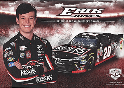 Erik Jones Signed 2016 5 Hour Energy Postcard Hero Card NASCAR Auto COA x 