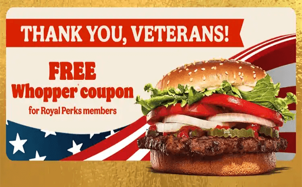 FREE Whopper at Burger King For Current or Former ...